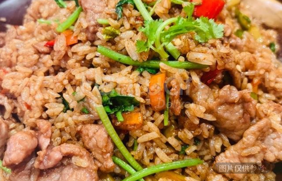 香菜牛肉飯
