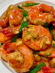 油燜大蝦蓋飯