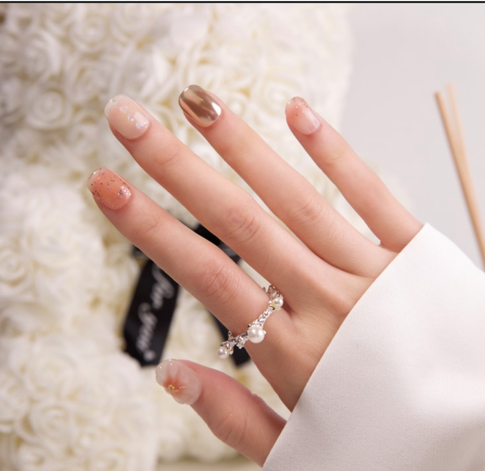 Pressii 手工穿戴甲/貼片式穿戴甲 M 撲通心跳指甲貼 套裝 55g/盒 Pressii手工穿戴