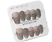 心願先生 中長款手工穿戴甲冷萃雲煙m碼16-10mm*1件