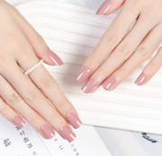 【網紅爆款】Joyme|短款方頭純色穿戴式美甲貼片24片 粉/白/淺紅/深紅