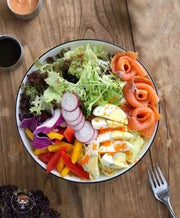 烤三文魚田園雜菜沙律