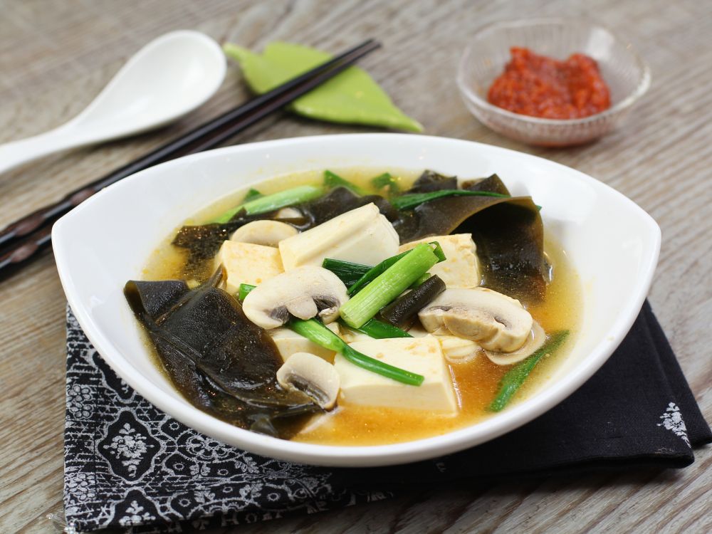 海帶豆腐湯(有蛋)