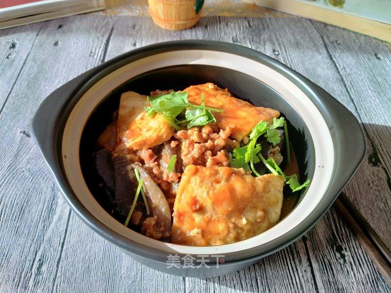 紫茄豆腐煲