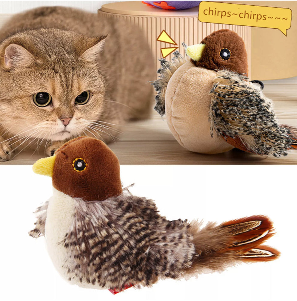 互動式拍打鳥貓玩具,附鳴叫聲
