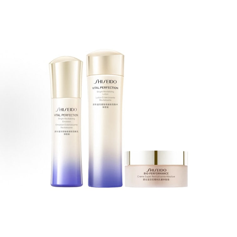 日本 SHISEIDO 資生堂 二代悅薇清爽水75ml+乳50ml+百優乳霜18ml 油皮抗老組合