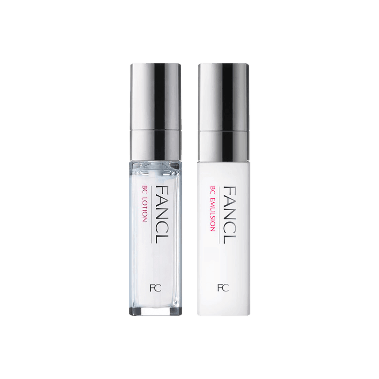 日本 FANCL芳珂 BC膠原盈潤精華系列 抗老抗皺乳液+化妝水 孕婦可用 30ml+30ml 硬核抗皺水乳套裝
