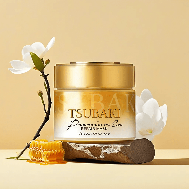 日本SHISEIDO資生堂 TSUBAKI絲蓓綺 金椿 0秒沙龍級滋潤 沁潤臻致修護洗水露&護髮素套裝 450ml+450ml 高級豐盈&修復