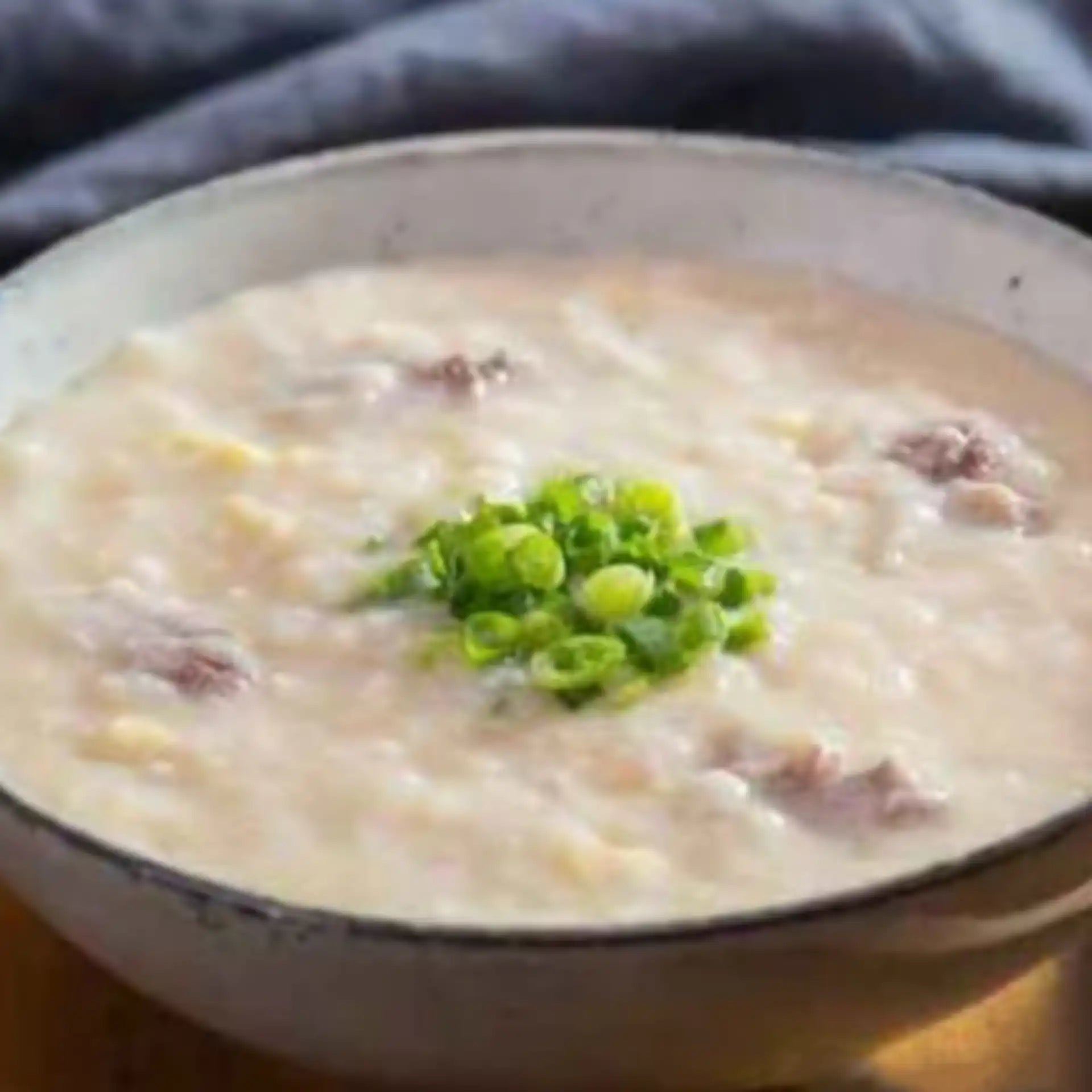 鲜牛肉粥