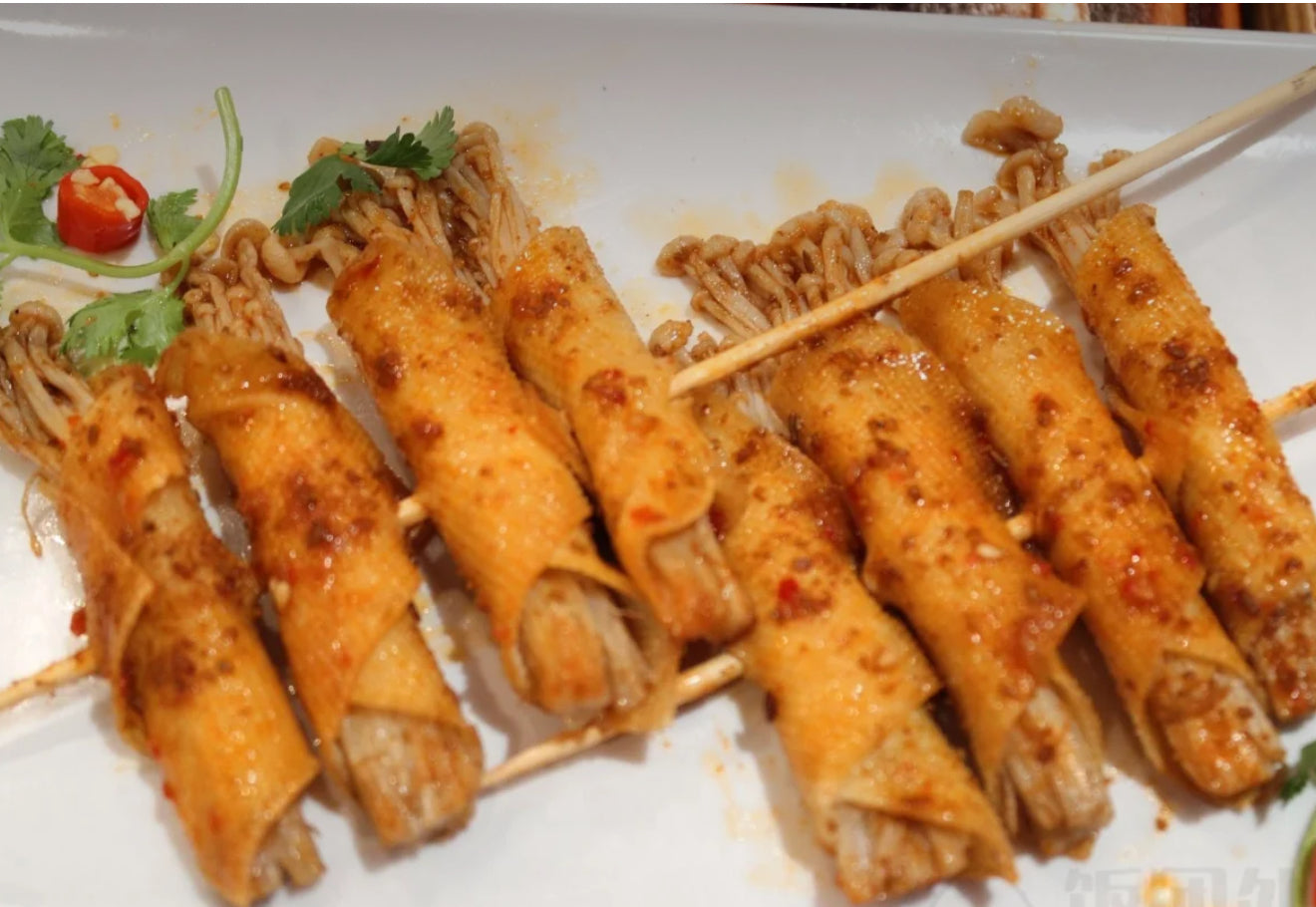 乾豆腐卷金針菇(2串)
