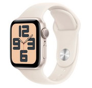 Apple Watch SE 第二代 (GPS) 40 毫米鋁金屬錶殼,搭配星光運動錶帶