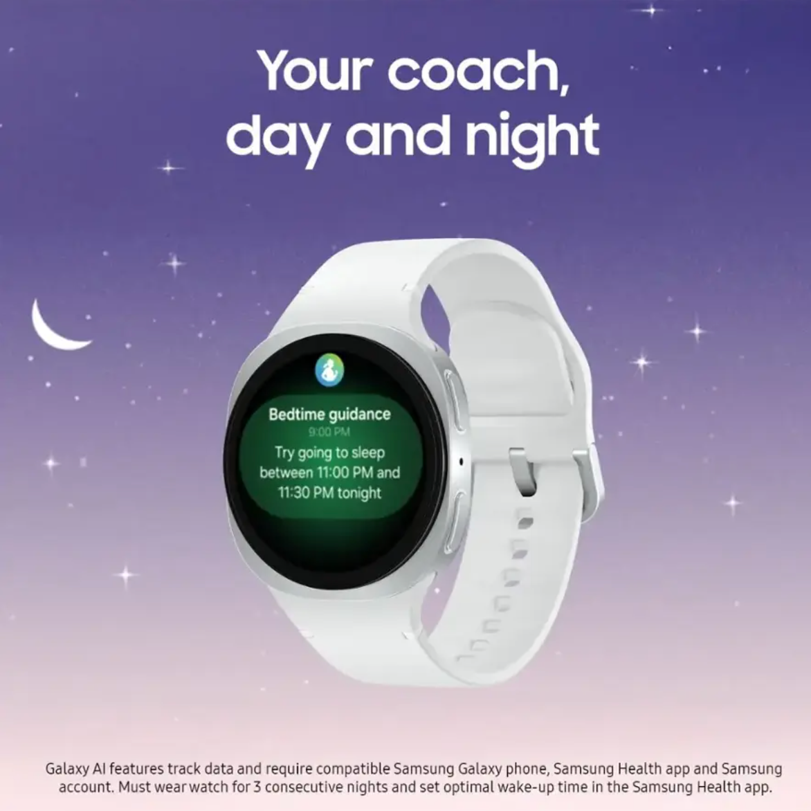 三星 - Galaxy Watch8 鋁製智慧手錶 44 毫米 BT - 銀色