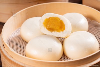 蒸奶黃包(3件)