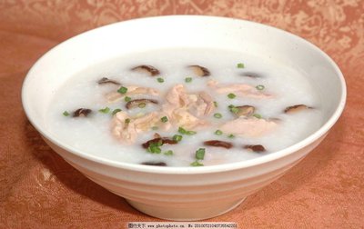北菇雞球粥