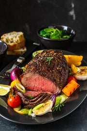 香煎頂級安格斯肉眼牛扒拌雙旦