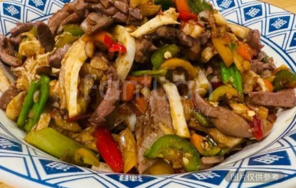 黃喉炒腰花