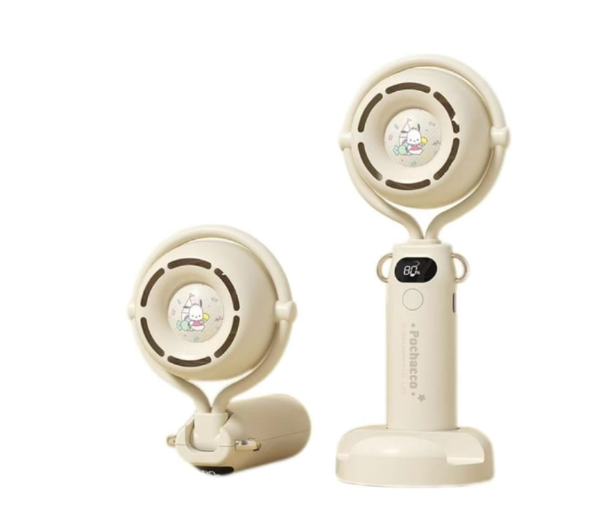 FOXTAIL 三麗鷗戶外手持風扇 高速靜音大風USB風扇-庫洛米 1件