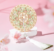 故宮文創 精緻隨身鏡子 文創禮物 送禮推薦 雀繞花枝/人面桃花