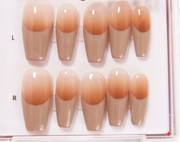 Pressii 手工穿戴甲 S 優雅咖啡指甲貼套 套裝 55g/盒