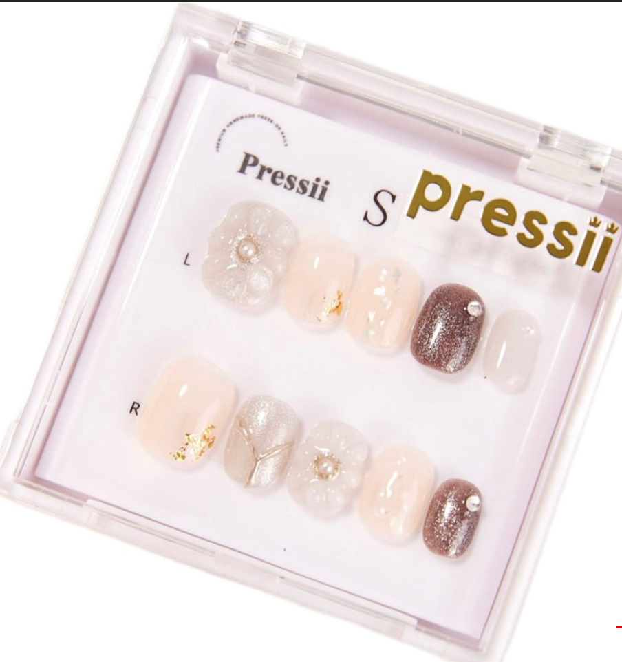 Pressii 手工穿戴甲 L 皇家雛菊套裝 55g/盒