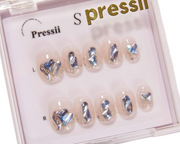 Pressii 手工穿戴甲 L 水晶玻璃組 55g/盒