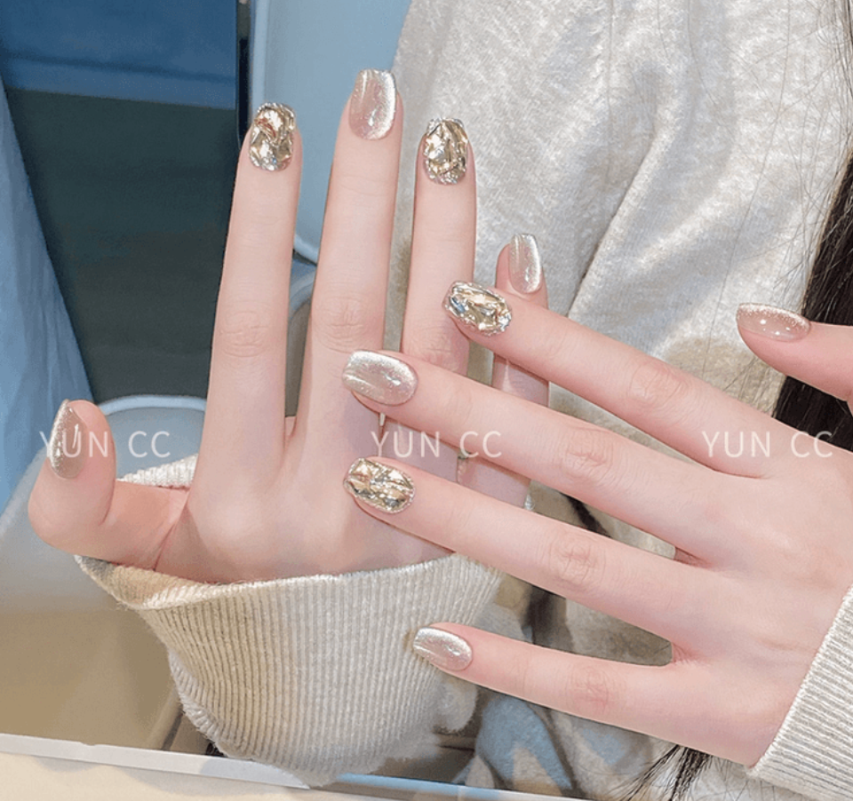 手工穿戴甲 短款甲片美甲貼紙 書翠年華【新年款】