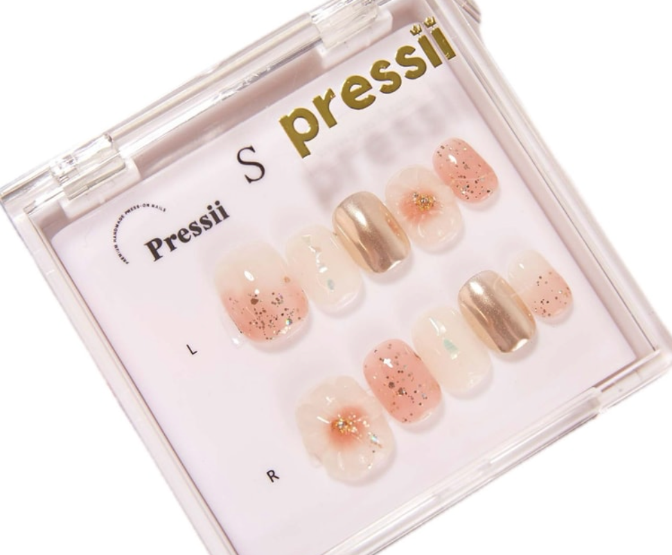 Pressii 手工穿戴甲 L 害羞黛西指甲貼 套裝 55g/盒