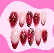 穿戴甲-緋紅綻放 1 份