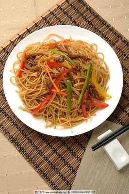 味菜牛柳絲炒面（河粉）