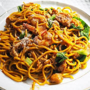 野菌肉絲炒拉麵