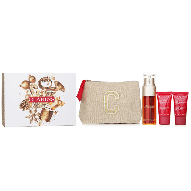 CLARINS嬌韻詩 賦活雙重精華及多重活性套裝 3 件+1 袋
