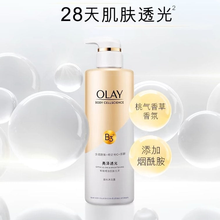 美國 OLAY 菸鹼醯胺沐浴露 沐浴乳液男女夏季身體清潔 滋養彈潤500g/瓶