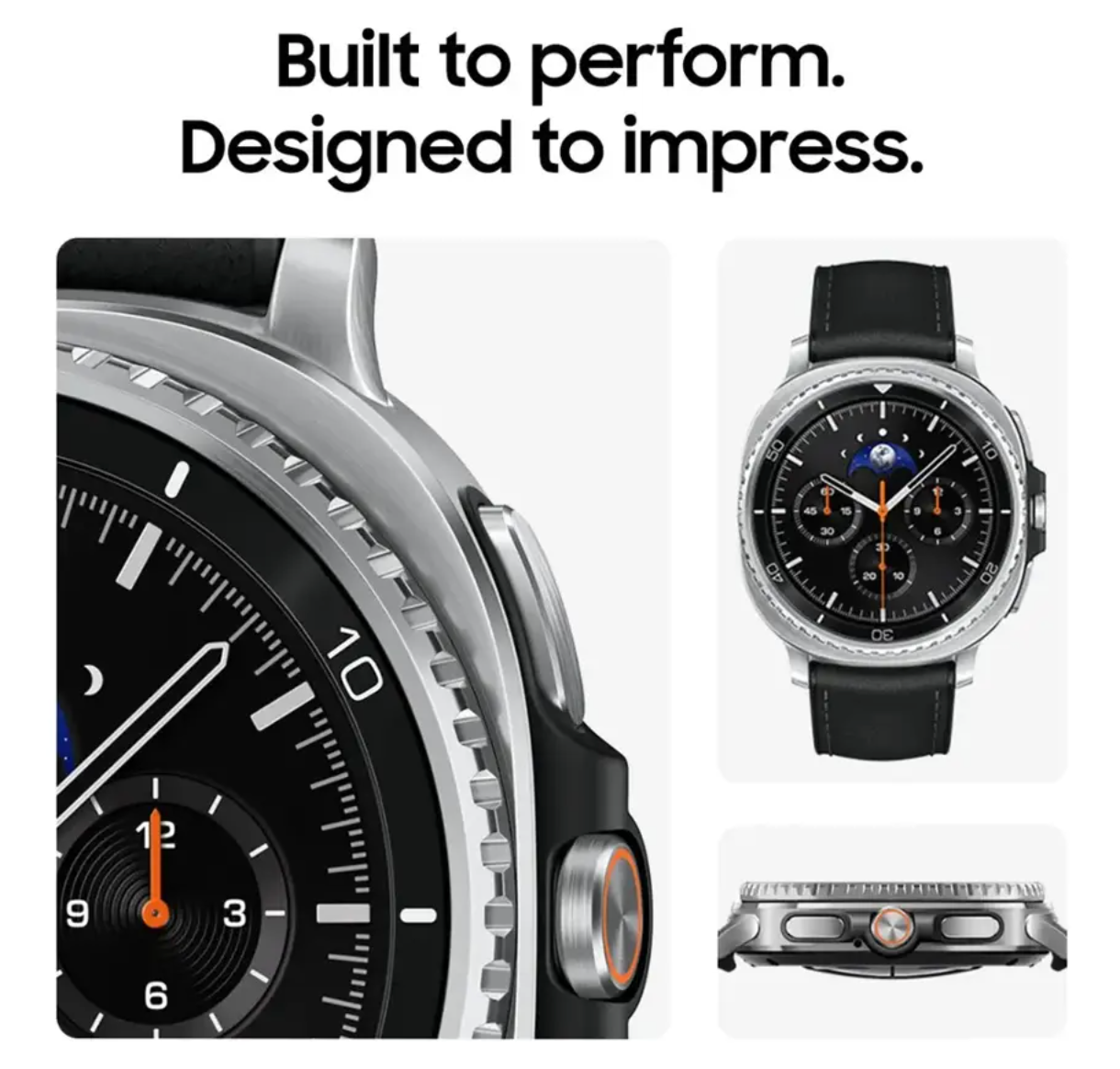 三星 - Galaxy Watch8 Classic 不銹鋼智慧手錶 46 毫米 BT - 黑色