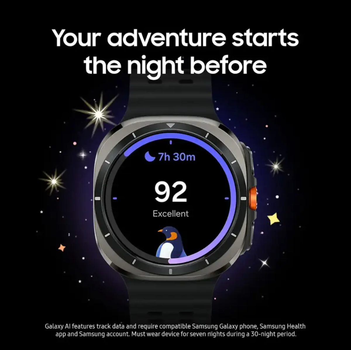 三星 - Galaxy Watch Ultra Titanium 智慧手錶 47 毫米 LTE - 包含 2 年免費數據和簡訊 - 鈦藍